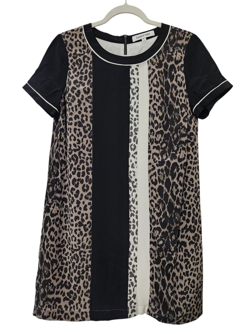 Elizabeth and James Montana Dress Silk Multi Animal Leopard Print Sz 6 REVOLVE
